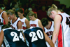 02/44/03 - Players and cheerleaders from 91������ and Lambuth gather at mid-court for a post-game prayer.