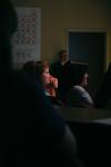 9/18/07 - Union students and faculty watch an old television show talking about chemistry during an American Chemical Society Meeting. - Neisha Fuson