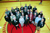 Members of Union's football team were honored during the basketball games at Homecoming 2003. Union has not fielded a football team since 1953. - Photo by Jim Veneman