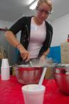 9/27/07 - Alicia Bennett makes some ice cream for a Boys and Girls Club. - Neisha Fuson