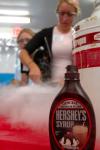 9/27/07 - Alicia Bennett makes some ice cream at a Boys and Girls Club meeting. - Neisha Fuson