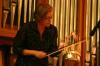 Julie Davila performed along with the two other members of The Caixa Trio, Amy Smith and Julie Hill, whose instruments are purely percussion. - Photo by Stephanie Schroeder