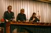 The Caixa Trio is a group of three women, Julie Davila, Julie Hill, and Amy Smith, whose instruments are purely percussion. They performed in the Savage Chapel on Oct. 1, 2007. - Photo by Stephanie Schroeder