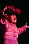 Leah Pruitt of Chi Omega plays the role of the diva from <em>The Phantom of the Opera</em> as she performs with other members for All-Sing during Family Weekend. - Photo by Stephanie Schroeder