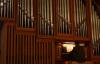 10/10/07 - Ron Boud, professor of music, plays the organ for a chapel service. - Stephanie Schroeder