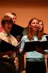 10/10/07 - The University Singers sing <em>O the Boundless Love of God</em> by Dana Mengel during a chapel service. - Stephanie Schroeder