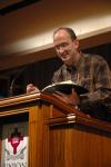 George Guthrie, Benjamin W. Perry Professor of Bible, shares his ideas on how we are to listen to Scripture and then, and only then, can we truly live.  - Photo by Neisha Fuson