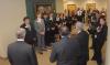 President Dockery presented Loen Panetta and Andrew Card to recieving line of students prior to the Scholarship Banquet. - Photo by Morris Abernathy