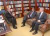 10/23/07 - Andrew Card and Leon Panetta spent some time in President Dockery's office prior to the Scholarship Banquet.