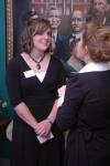 Kelly Northam and Molly Sills talk after meeting Leon Panetta and Andrew Card prior to the Scholarship Banquet.  - Photo by Neisha Fuson