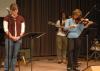 For the Wednesday chapel of Homecoming Week, students led in worship and scripture reading.  - Photo by Neisha Fuson