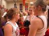 11/3/07 - Union cheerleaders visit during the Homecoming halftime break. 