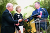 2/15/03 - Wayne and Greta Pearson from Powell, Tenn. received the Honorary Alumnus/Alumna Award at the Alumni Awards Luncheon during Homecoming 2003. 