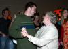 Ben Dockery dances with his mother and First Lady Lanese Dockery as the freshman class sing a karaoke song. - Photo by Stephanie Schroeder