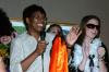 Patricia Porter sings a Tina Turner song with Chi Omega during the Costume Coffee House. - Photo by Stephanie Schroeder