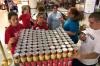 11/5/07 - Heather Couch, senior art major, and others help build Miller Tower at the Old Hickory Mall for Can-struction. - Kristi McMurry