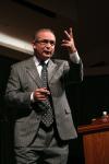 Rev. Wendell Lang of West Jackson Baptist Church speaks to students during chapel on <em>Restoring Spiritual Passion</em>. - Photo by Kristi McMurry