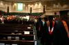 The Union faculty enter the West Jackon sanctuary in the processional during the fall graduation ceremony. - Photo by Stephanie Schroeder