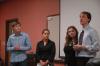 The SIFE (Students in Free Enterprise) team presents their competition material for the first time in public.  - Photo by Neisha Fuson