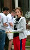 Students participated in a volleyball tournament to help raise money for the disaster relief fund.  - Photo by Kristi McMurry