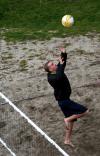 Students participated in a volleyball tournament to help raise money for the disaster relief fund.  - Photo by Kristi McMurry