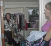 Cassidy O'Hare of Lubbox, Tex. shows off her newly organized closet during Freshman Move-In Day. - Photo by Sarah Palmer
