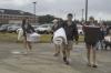 Ellen Key, Tiffany Fredericks, Scott McSwain and Lydia Bond help freshmen move into the new residence complex. - Photo by Sarah Palmer