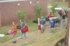 A steady stream of volunteers helped new students move their belongings into the new residence life complex. - Photo by Beth Spain