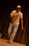 Sophomore Micah Roeder performs in the Focus show. - Photo by Angela Abbamonte