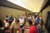 New students and their families enjoyed a picnic meal in the hallway of the student union building after an active day of moving. - Photo by Morris Abernathy