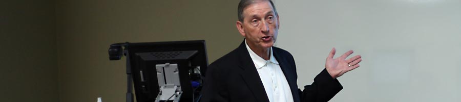Dr. Rosebrough teaches a summer class.