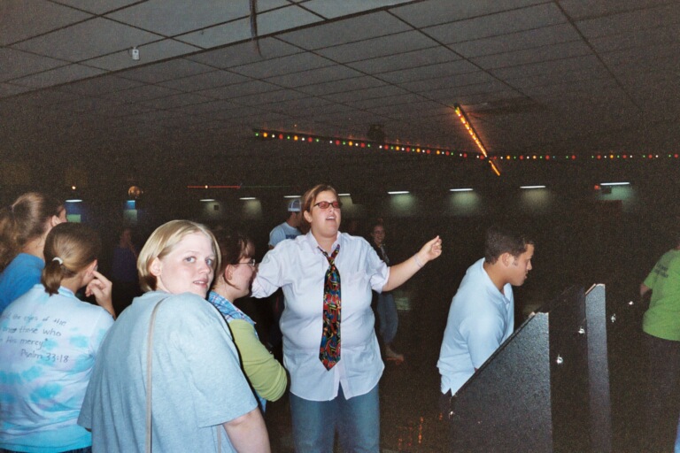 09/5/03 - Gruver gets her groove back during 80's skate night.