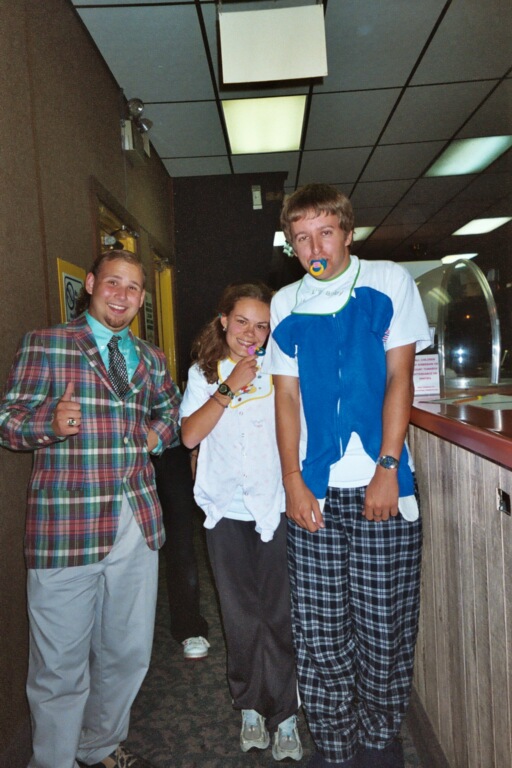 09/5/03 - Freshman Nic Pfost was a baby in the 80's.