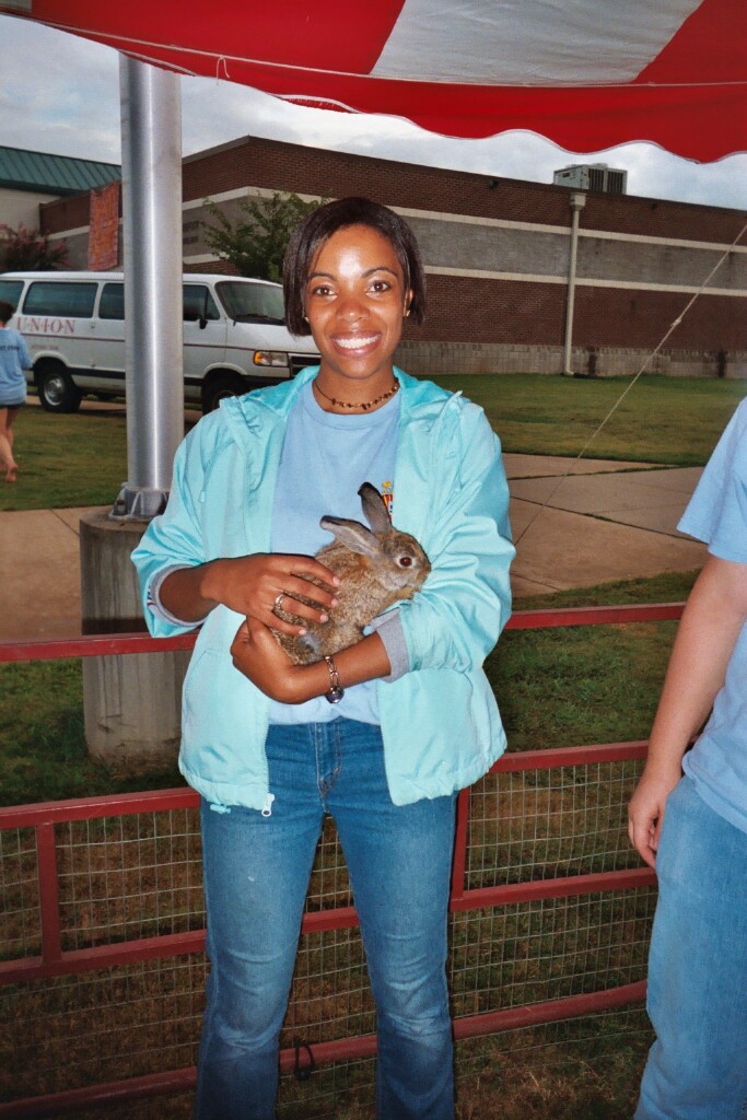 09/13/03 - Melissa Richardson with bunny during Fall Fest 2003.