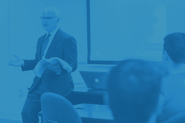 professor in a classroom