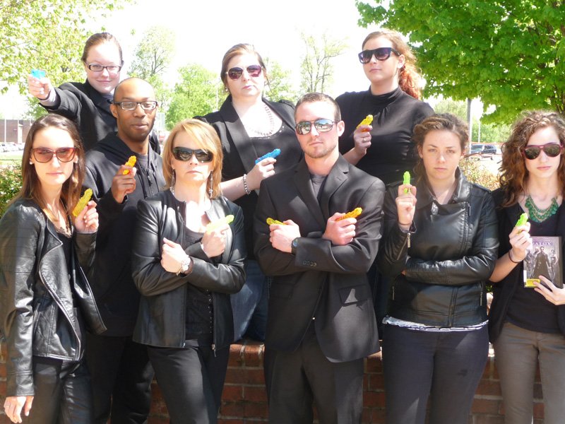 The History of Social Thought class dresses up like movie characters as they study Grand Postmodern Theory.