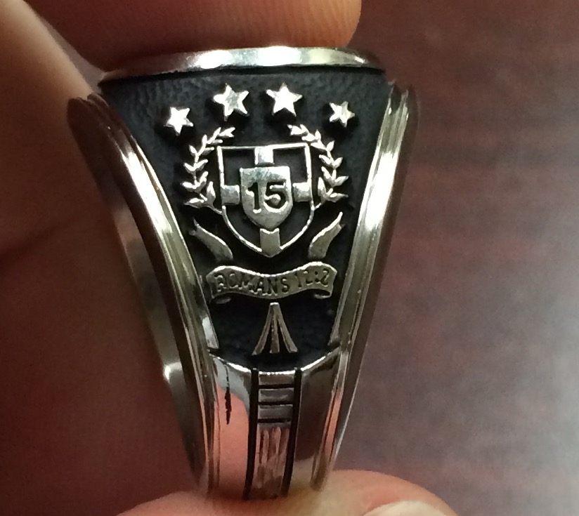 one side of the ring
