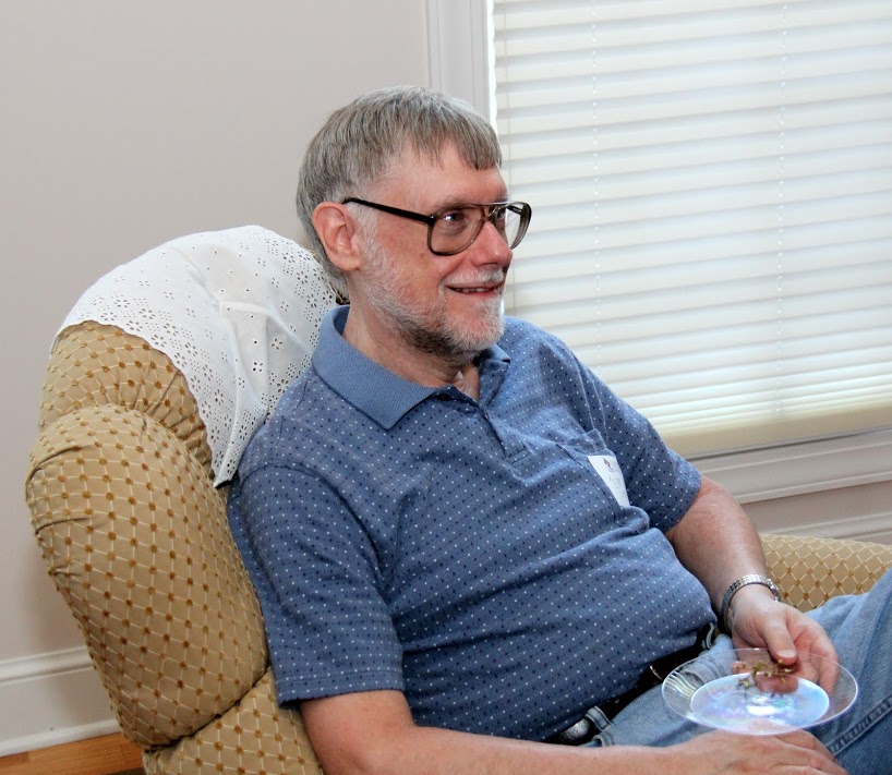 Dr. Terry Lindley relaxes at the history department's welcome reception on August 29, 2016.