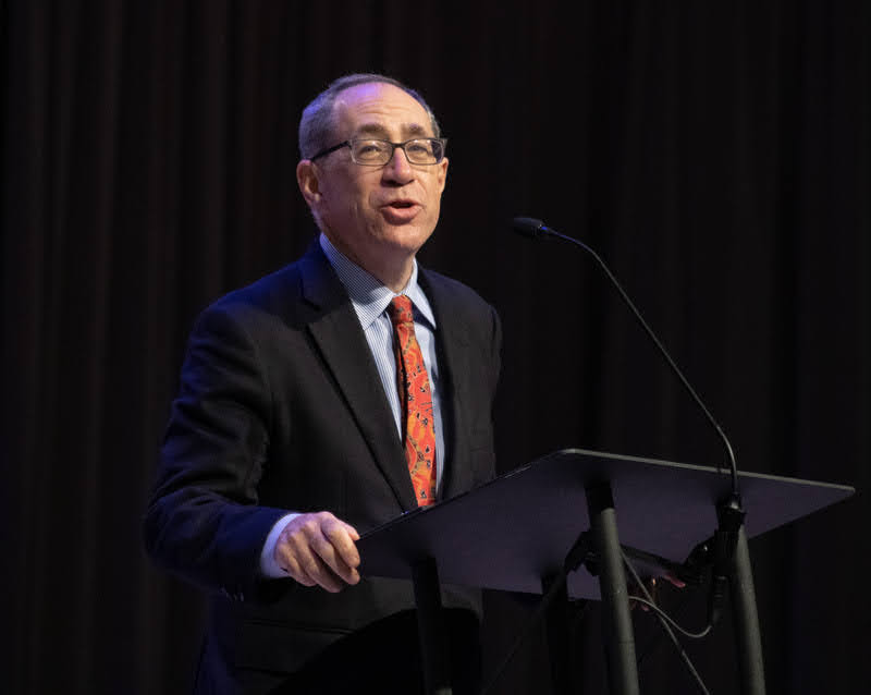 Dr. David Bell of Princeton University talks about George Washington, Napoleon Bonaparte, and the Power of Charisma in the Age of Revolution on the evening of October 25 as the 2021 Carls-Schwerdfeger History Lecturer. Photo by Abigail Aspinwal