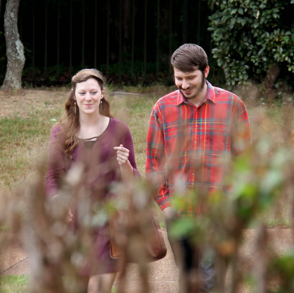 Phi Alpha Theta member Hunter Hawes and his fiancée Marianne Haley-McCaig arrive for the 23rd Annual Phi Alpha Theta/History Department Cookout at Dr. Stephen Carls's home on May 8, 2015.