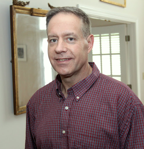 Dr. Henry Allen arrives for the Phi Alpha Theta cookout at Dr. Stephen Carls's home on May 8, 2015.