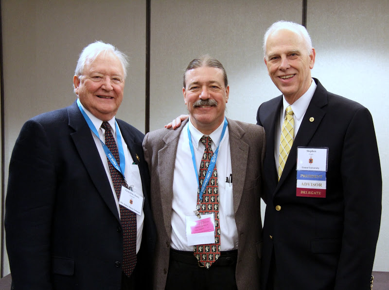 Dr. Graydonn Tunstall (left to right), Dr. Clayton Drees, and Dr. Stephen Carls take time for a photo prior to their 