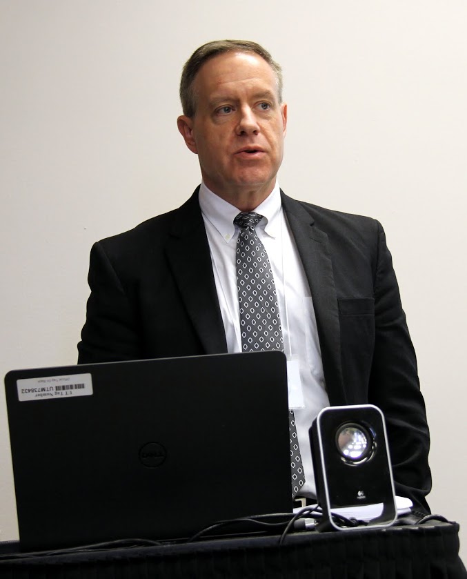 Dr. Henry Allen presides over a panel called Nineteenth-Century Historiography at the Phi Alpha Theta regional conference at UT Martin on April 1, 2017.
