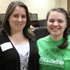 Faith Bagley and history major Jordan Sellers