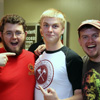 Union students enjoy a light moment together at the history department display booth during the Student Organizations Fair on August 17, 2015. They are (left to right) Phi Alpha Theta President Nicholas Hancock, Nathan Van Neste, and Noah Miller.