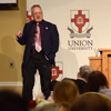 Dr. Michael Birdwell of Tennessee Technological University gives the luncheon address on Mud, Blood, and Slumgullion: Tennesseans' Experiences in the Great War at the Tennessee Phi Alpha Theta Regional Conference on April 2, 2016. Photo by MiKalla Cotton