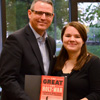Dr. Keith Bates presents a certificate of commendation and a book to Jordan Sellers at the History Department Awards Banquet on May 5, 2016, for the excellent paper she presented at the Tennessee Phi Alpha Theta Regional Conference on April 2. Photo by MiKalla Cotton
