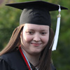 Lauren Geary gets ready to sit down after receiving her bachelor's degree on May 21, 2016.