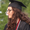Olivia Winters stands in line to receive her bachelor's degree at Union University's commencement services on May 21, 2016.