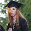 Phi Alpha Theta member Hollie Wilson waits in line to receive her bachelor's degree at Union University's commencement serices on May 21, 2016.